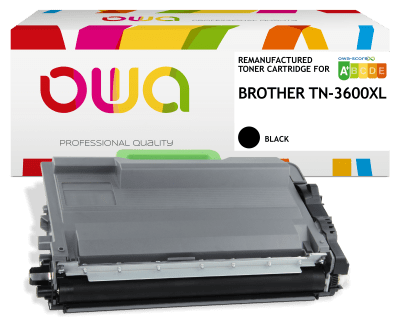 OWA Remanufactured Black Toner Brother TN-3600XL